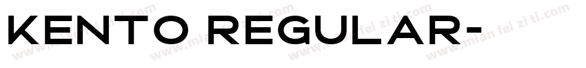 Kento Regular字体转换